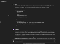 Asking ChatGPT4 to fix a bug in WebRTC Audio